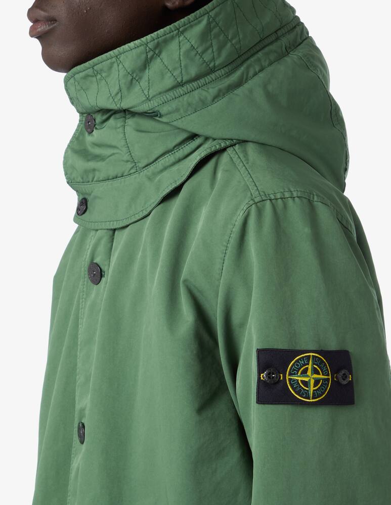rinascente Stone Island Parka david with logo - Green