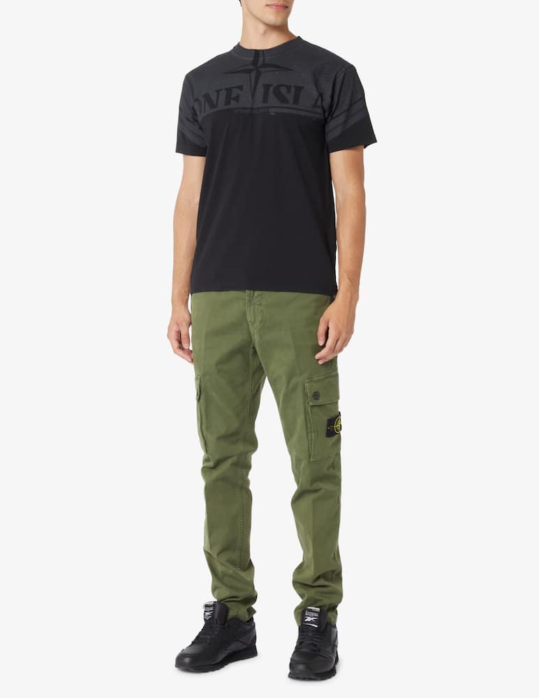 rinascente Stone Island Neck logo t-shirt - Black