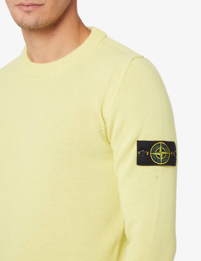 rinascente Stone Island Maglia girocollo in lana  - Giallo