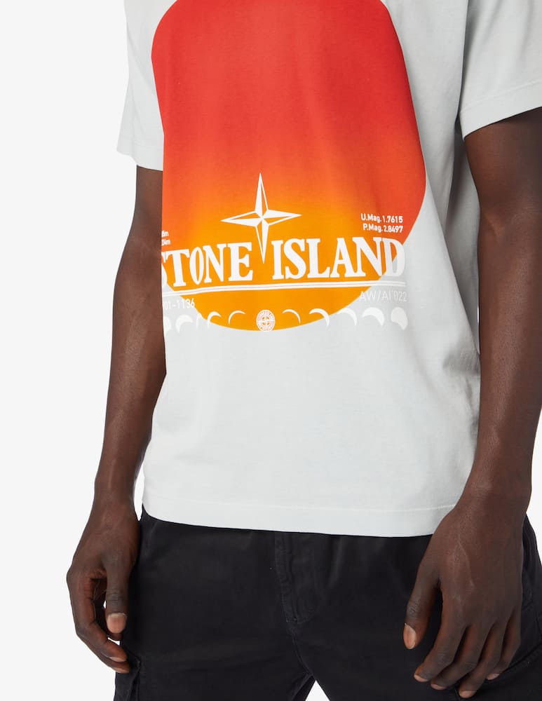 rinascente Stone Island Maglietta manica corta eclissi - Bianco