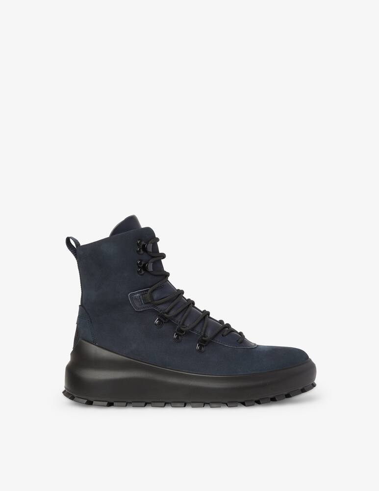 rinascente Stone Island Suede laced up boot - Black