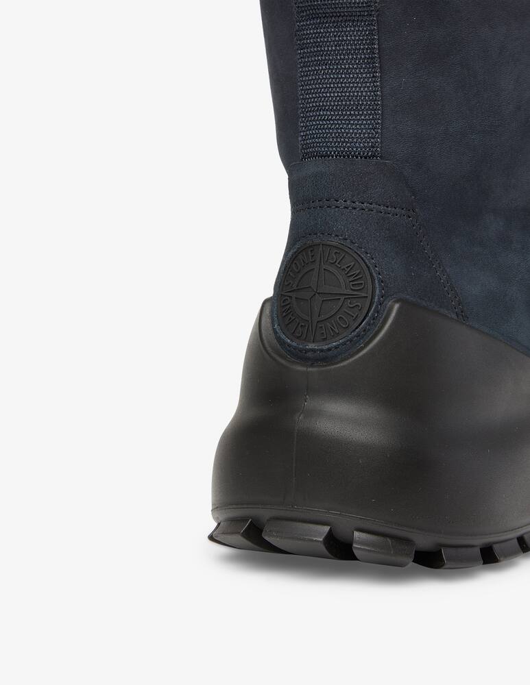rinascente Stone Island Suede laced up boot - Black