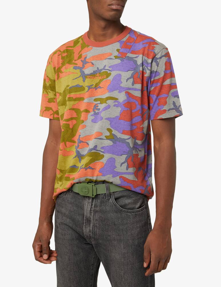 rinascente Stone Island Belt with relief logo - Green