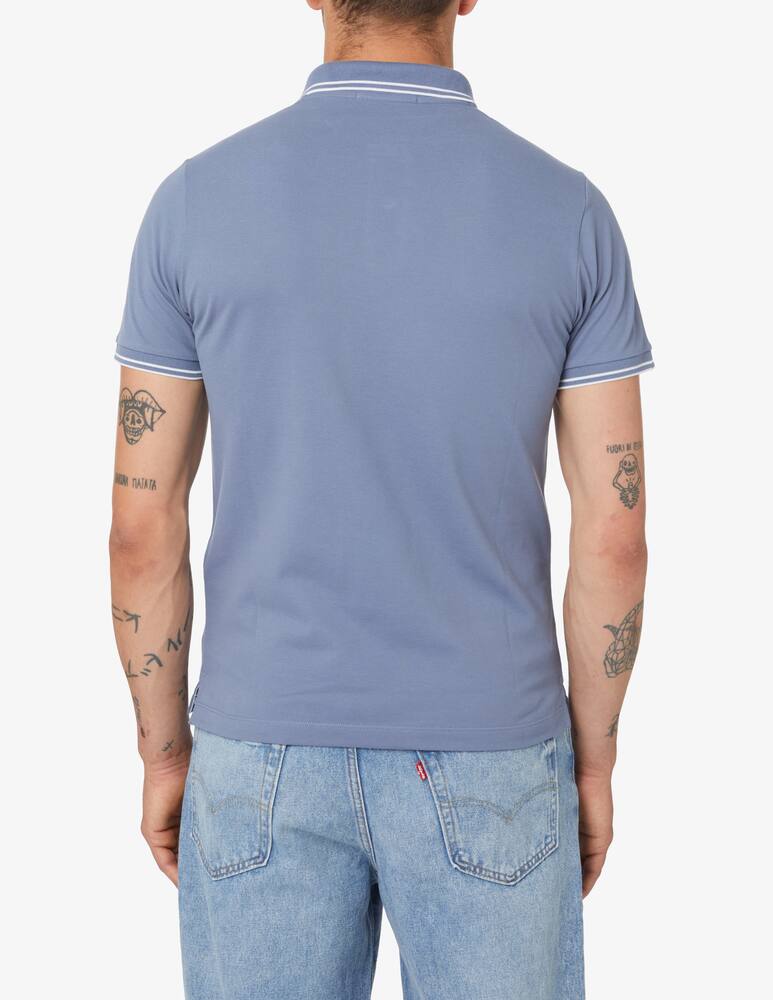 rinascente Stone Island Piquet short sleeve polo - Blue