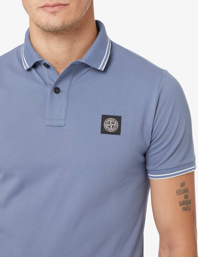 rinascente Stone Island Piquet short sleeve polo - Blue