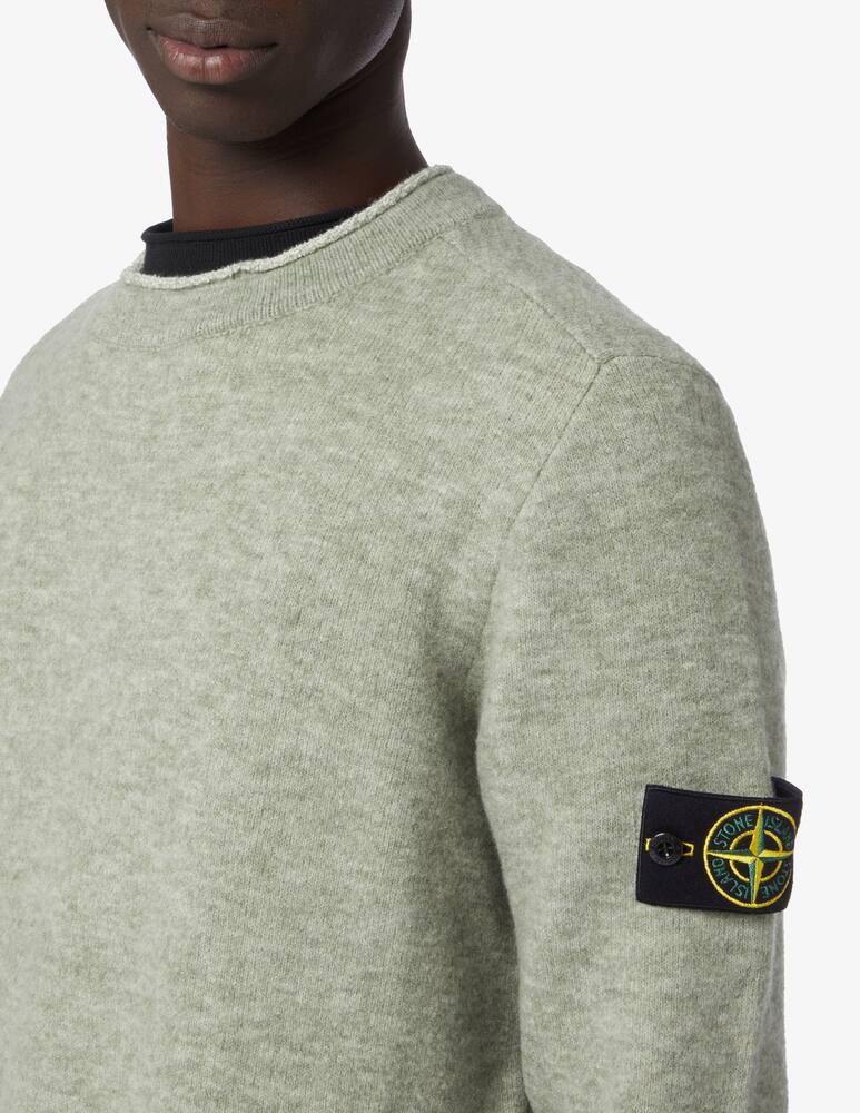 rinascente Stone Island Maglia girocollo garzata - Grigio