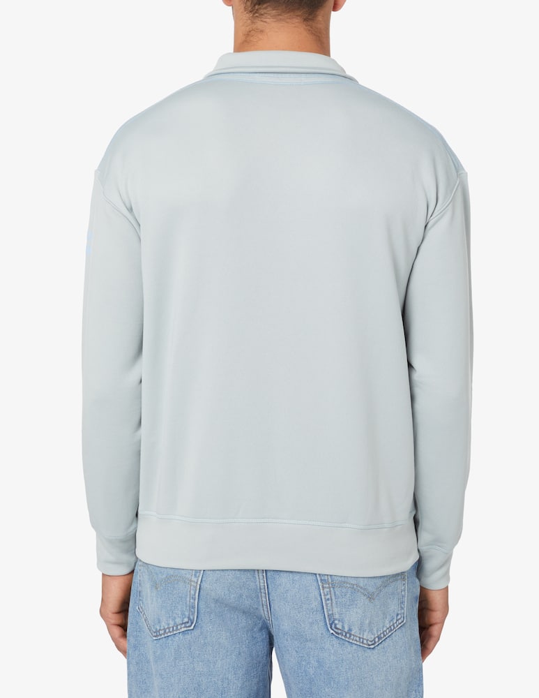 rinascente Stone Island Felpa girocollo mzip eco - Grigio