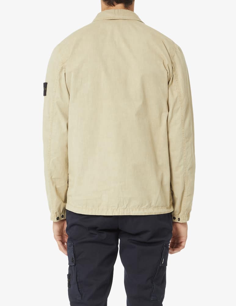 rinascente Stone Island Camicia overshirt in cotone smerigliato - Beige