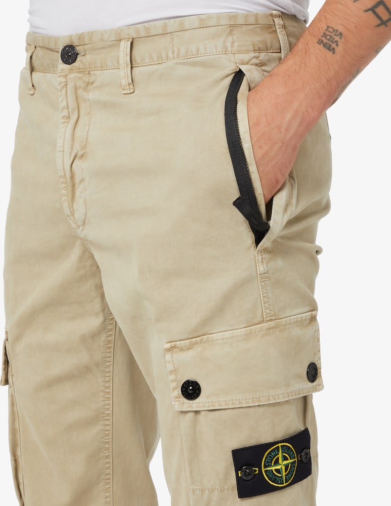Stone Island Cargo twill trousers - Beige - picture 4 Stone Island Cargo twill trousers - Beige - picture 4