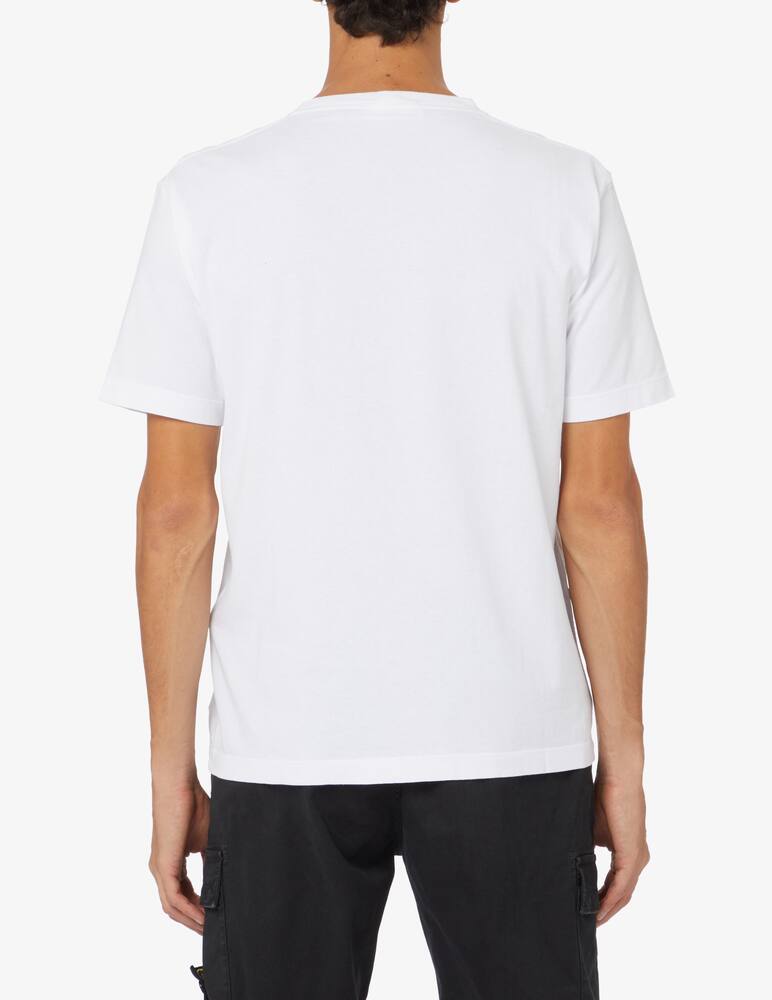 rinascente Stone Island Compass embroidery t-shirt - White