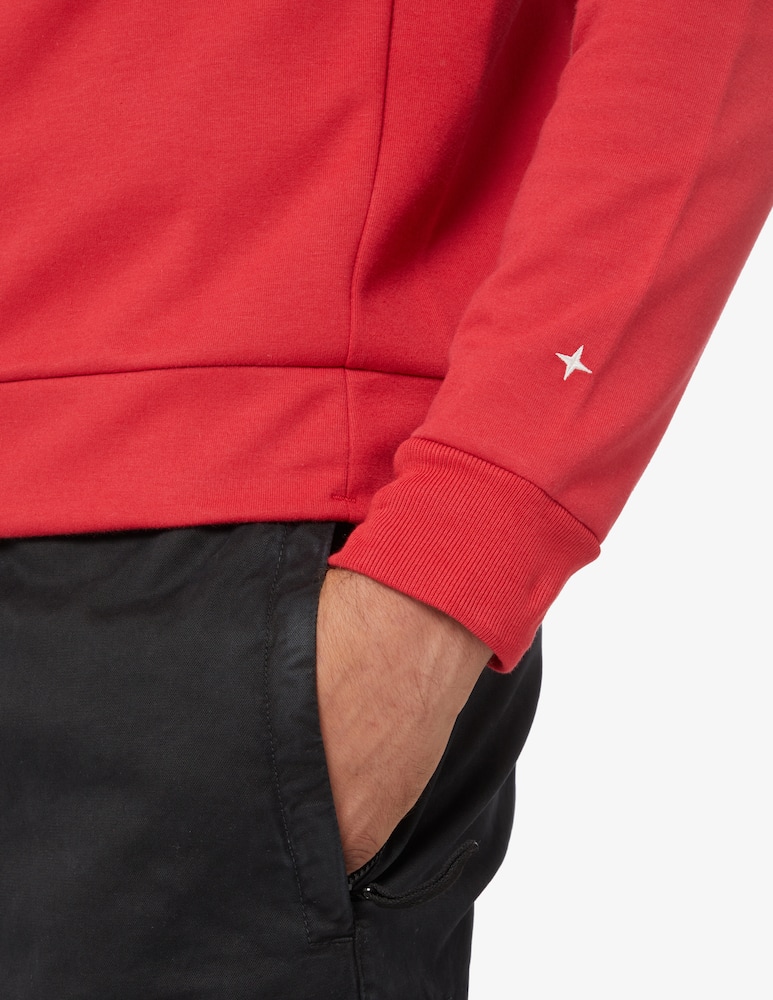 rinascente Stone Island Small star crew-neck sweatshirt - Red