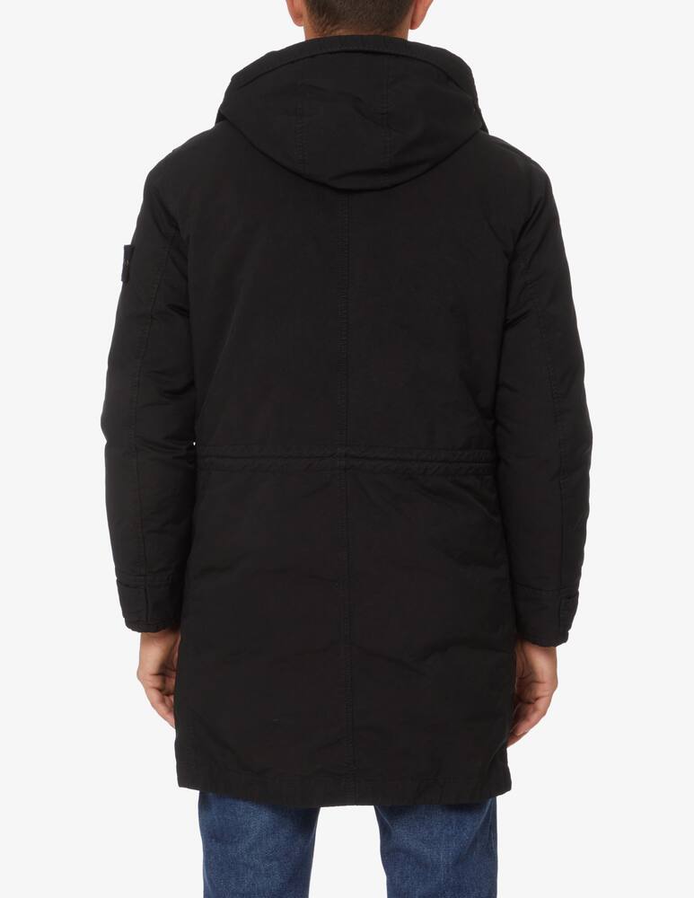rinascente Stone Island Long parka david padded - Black