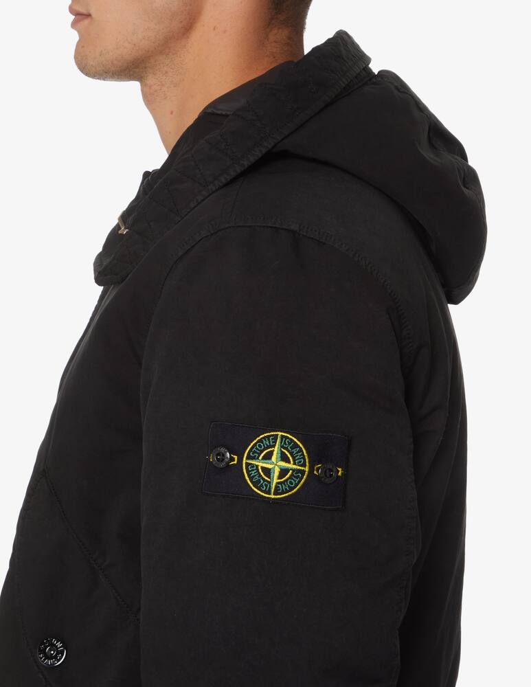 rinascente Stone Island Long parka david padded - Black