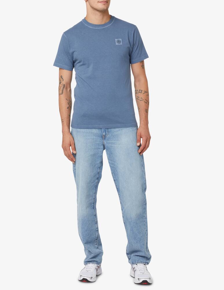 Stone Island Maglietta manica corta con logo piccolo - Blu - immagine 2 Stone Island Maglietta manica corta con logo piccolo - Blu - immagine 2