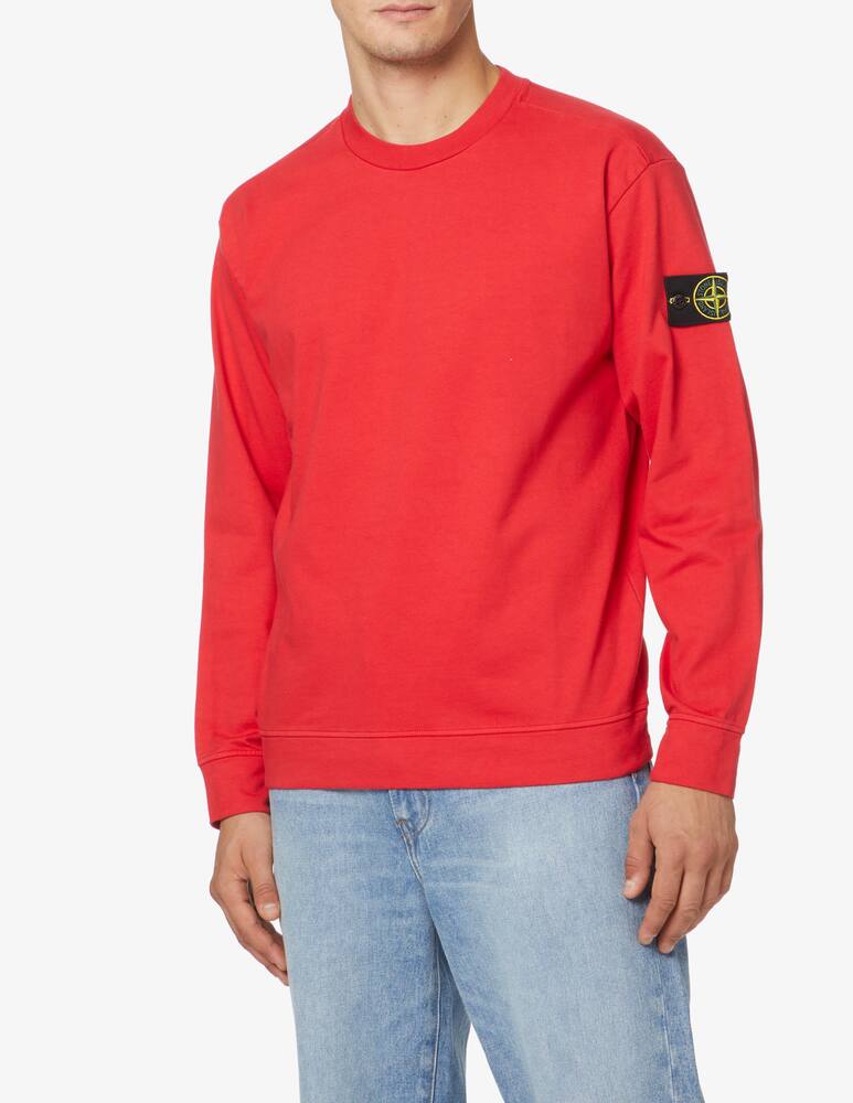 Stone Island Light crew-neck sweatshirt - Red - picture 1 Stone Island Light crew-neck sweatshirt - Red - picture 1