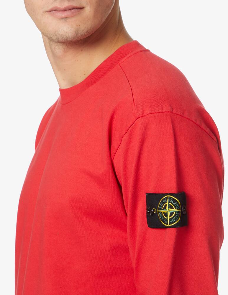 Stone Island Light crew-neck sweatshirt - Red - picture 4 Stone Island Light crew-neck sweatshirt - Red - picture 4