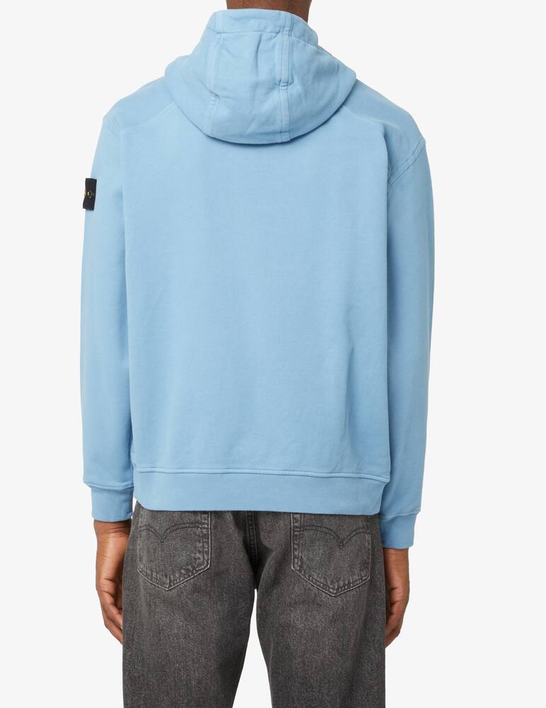 Stone Island Felpa con cappuccio con logo retro new - Azzurro - immagine 3 Stone Island Felpa con cappuccio con logo retro new - Azzurro - immagine 3