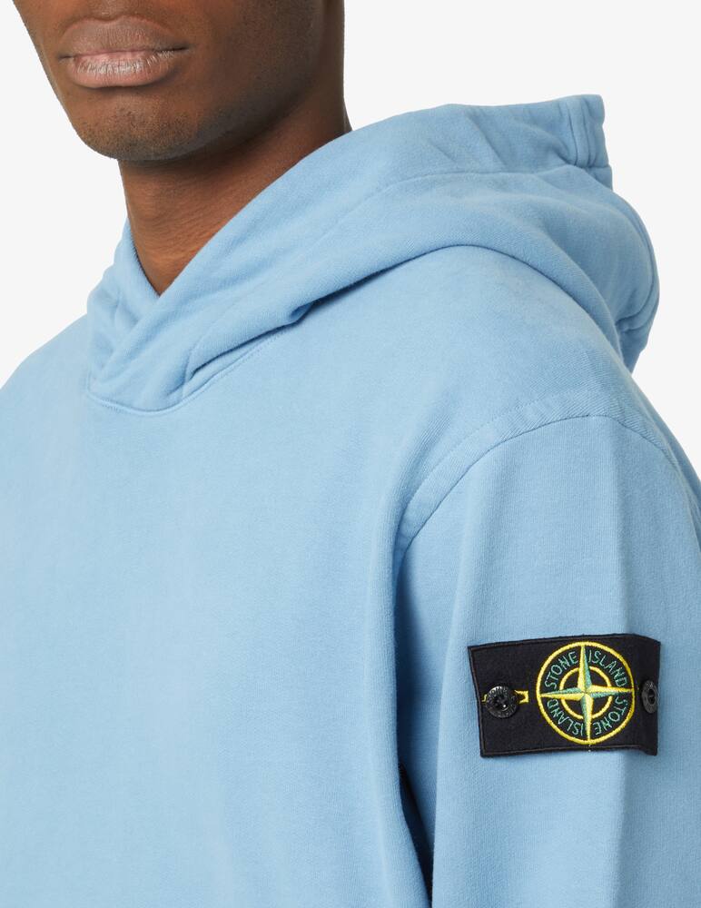 Stone Island Felpa con cappuccio con logo retro new - Azzurro - immagine 4 Stone Island Felpa con cappuccio con logo retro new - Azzurro - immagine 4