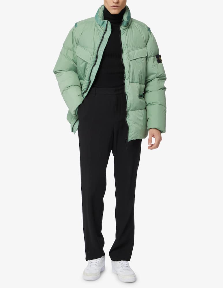 rinascente Stone Island Field crinkle jacket - Green