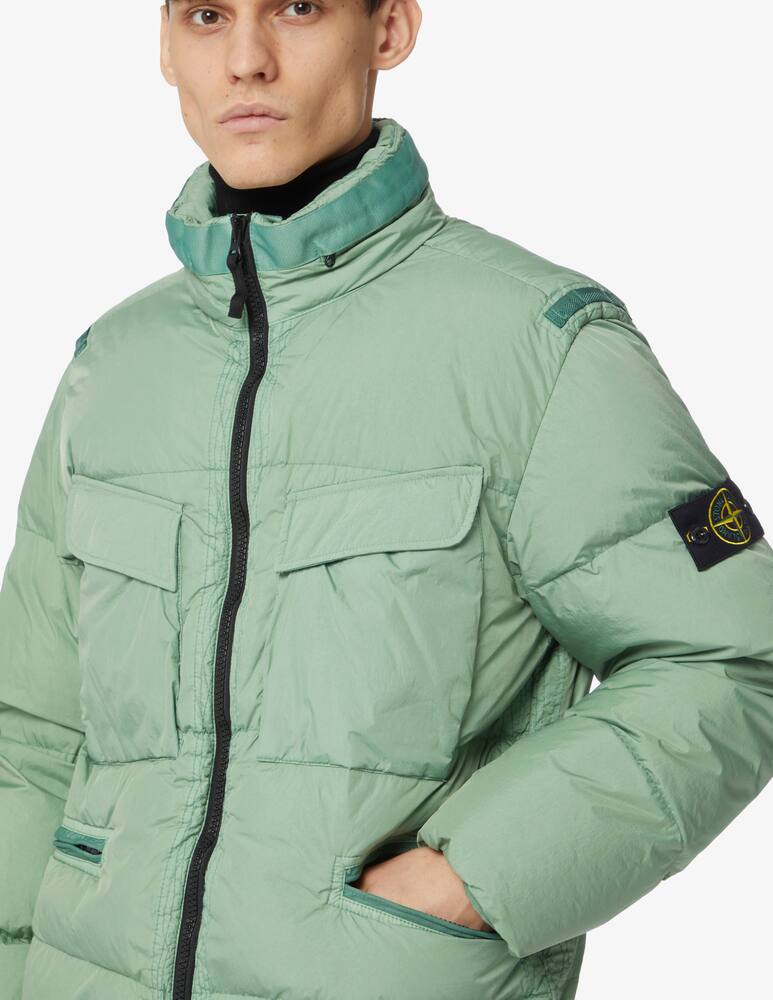 rinascente Stone Island Field crinkle jacket - Green