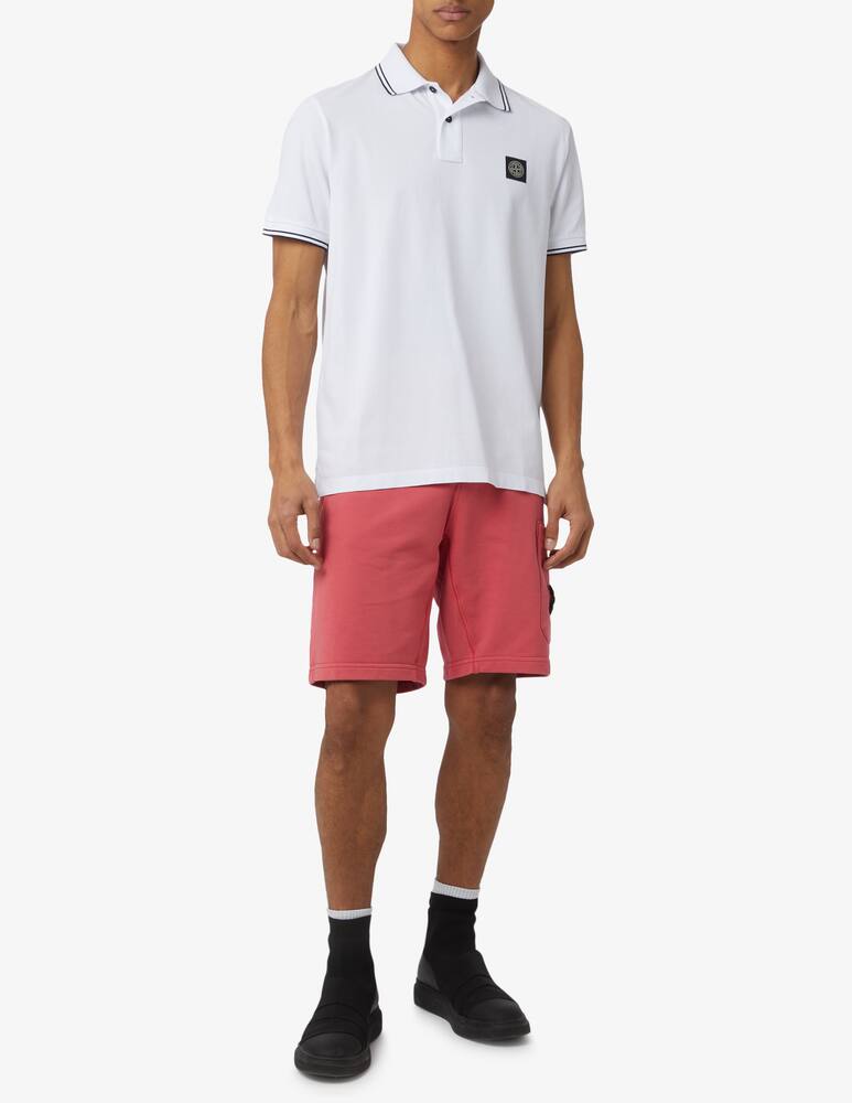 rinascente Stone Island Polo maniche corte con patch 