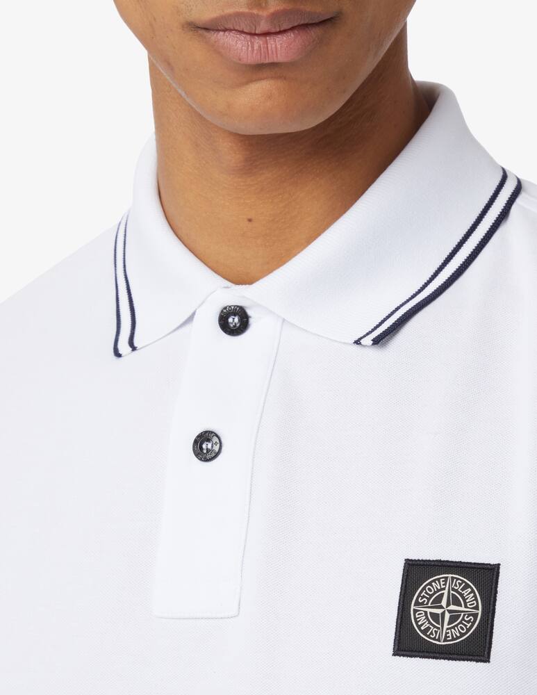 rinascente Stone Island Polo maniche corte con patch 