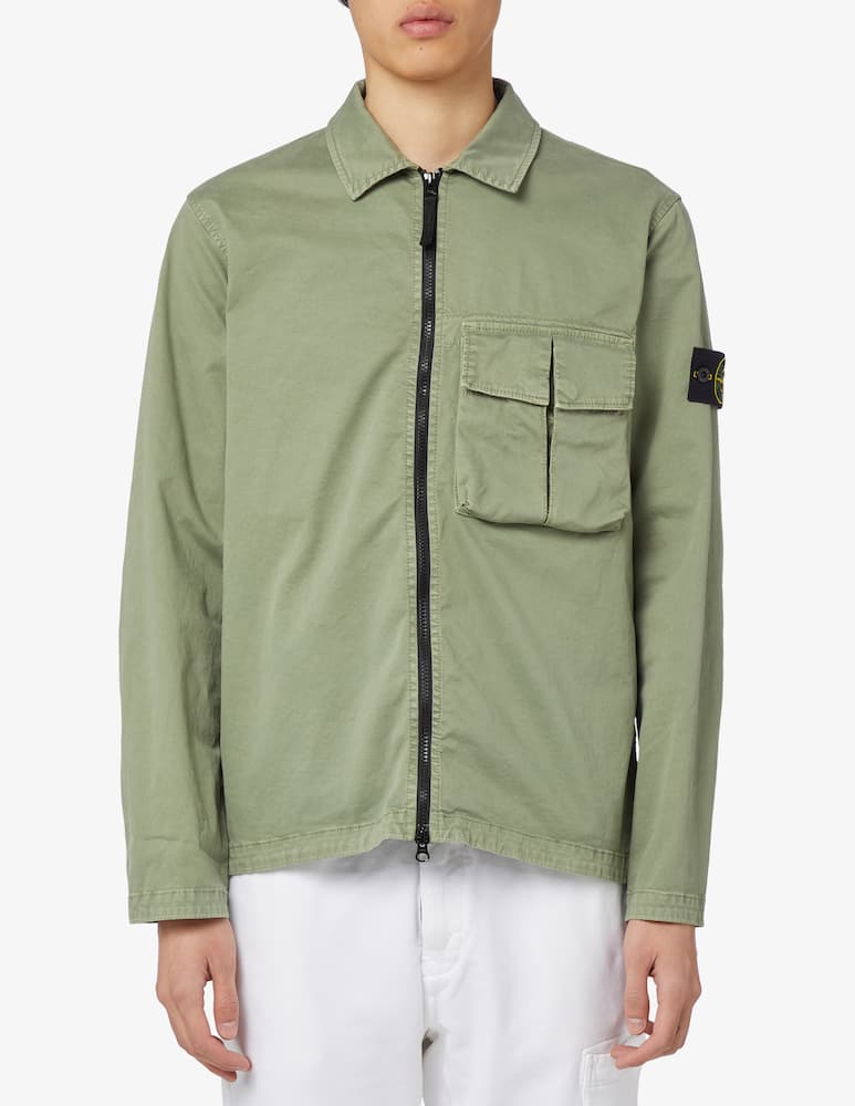 Stone Island Sovracamicia con cerniera e tasca - immagine 1 Stone Island Sovracamicia con cerniera e tasca - immagine 1