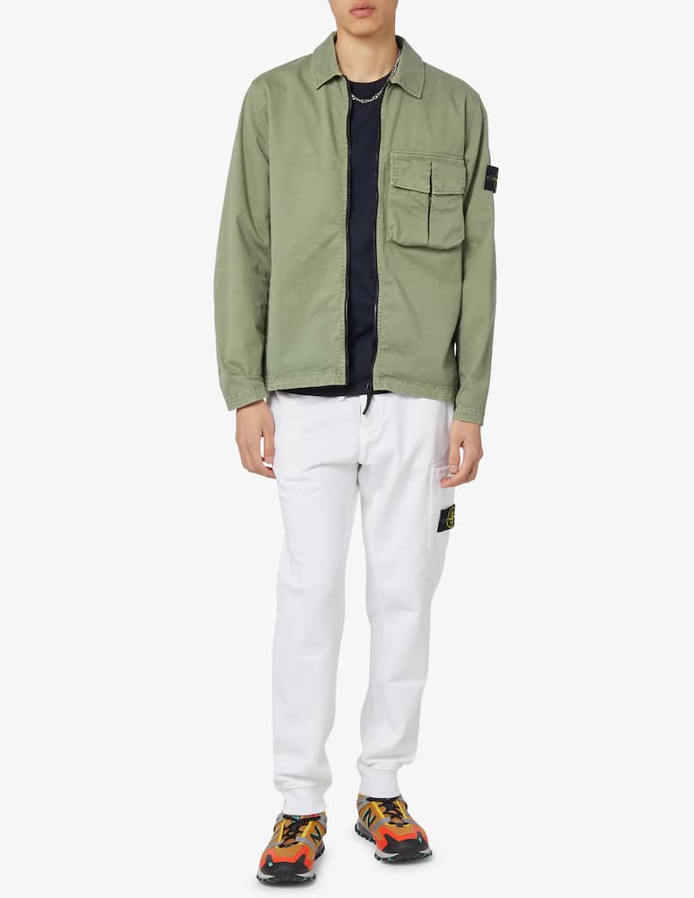 rinascente Stone Island Sovracamicia con cerniera e tasca 