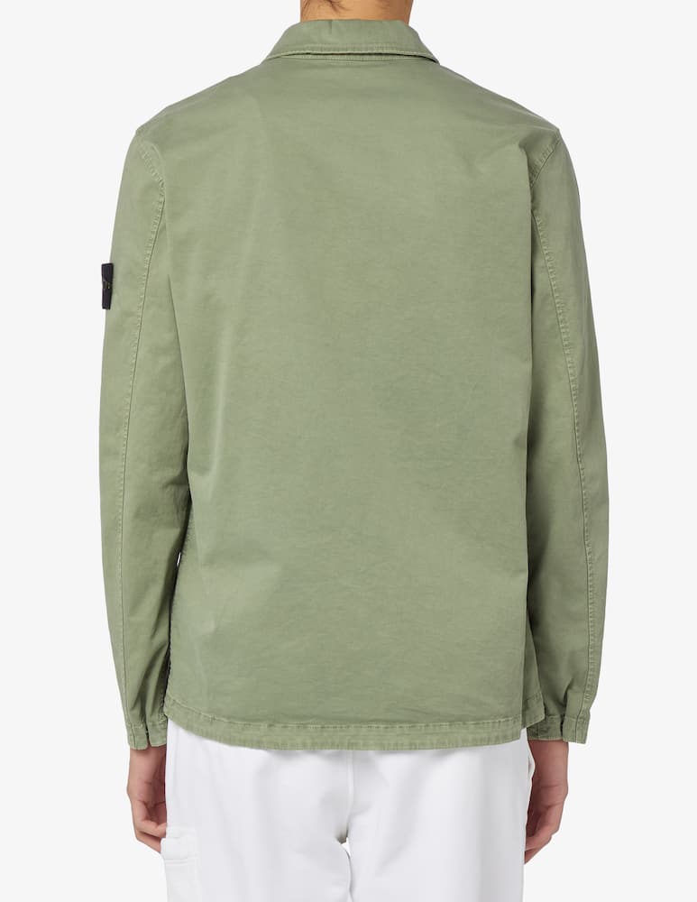 rinascente Stone Island Sovracamicia con cerniera e tasca 