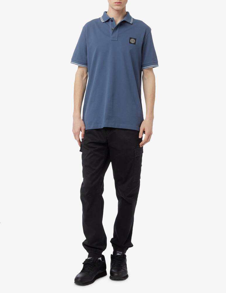 rinascente Stone Island Polo maniche corte con patch 