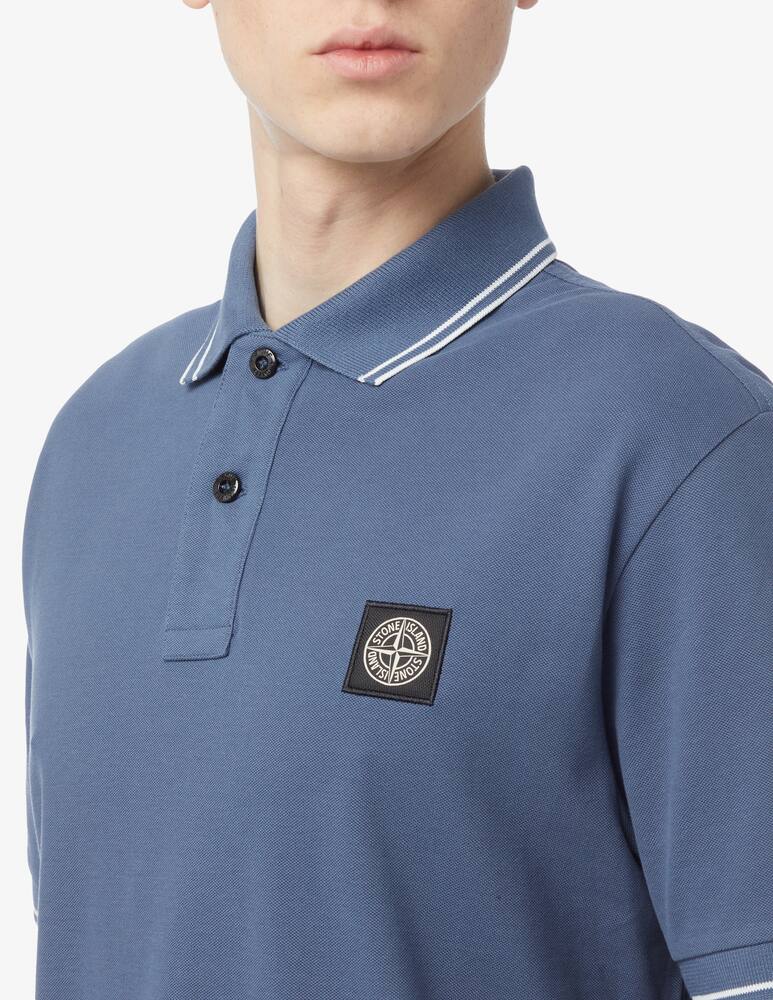 rinascente Stone Island Polo maniche corte con patch 