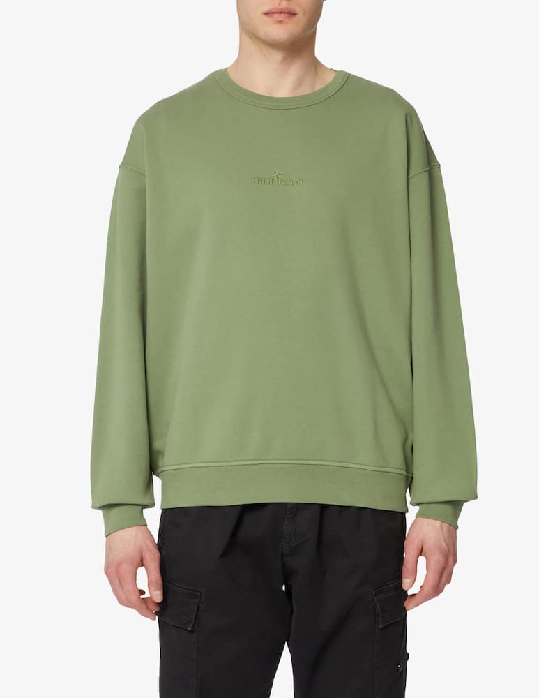Stone Island Logo crewneck sweater - picture 1 Stone Island Logo crewneck sweater - picture 1
