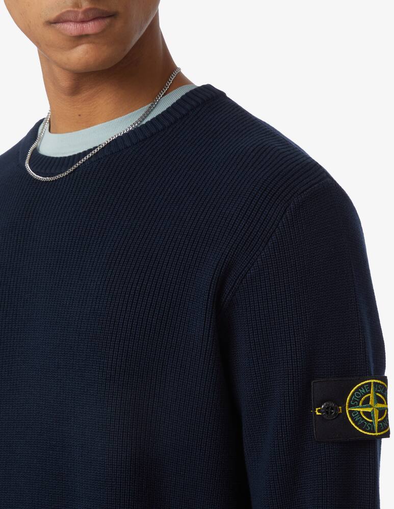 rinascente Stone Island Maglia girocollo a coste 