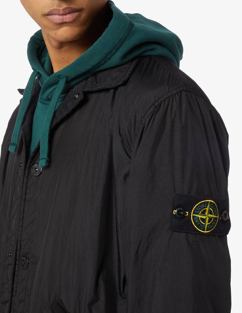 rinascente Stone Island Giacca camicia imbottita crinkle 