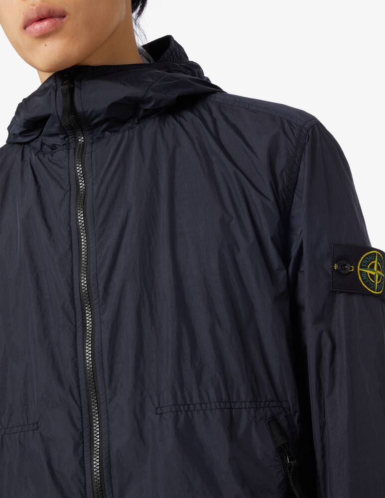 rinascente Stone Island Giacca crinkle con cappuccio 