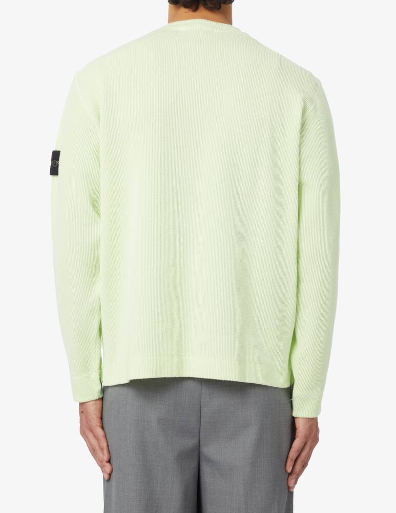 Stone Island Felpa girocollo a costine - immagine 3