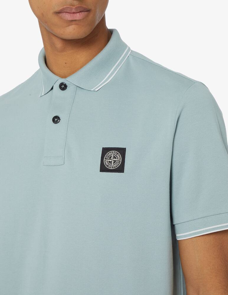 rinascente Stone Island Polo maniche corte con patch 