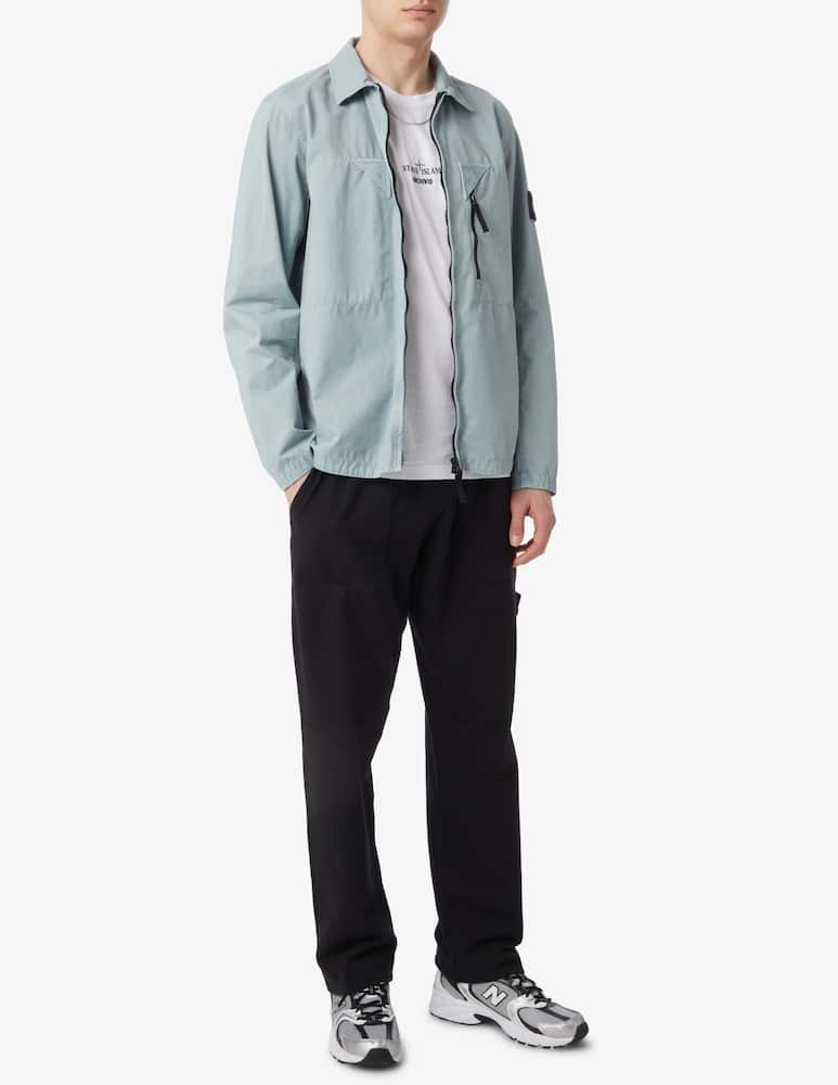 rinascente Stone Island Sovracamicia con cerniera e tasca 