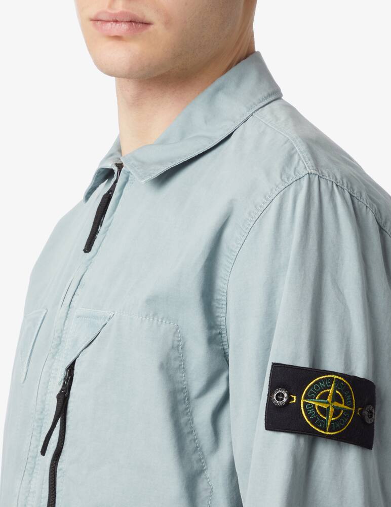 rinascente Stone Island Sovracamicia con cerniera e tasca 