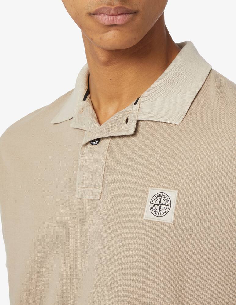 rinascente Stone Island Polo con patch lavata 