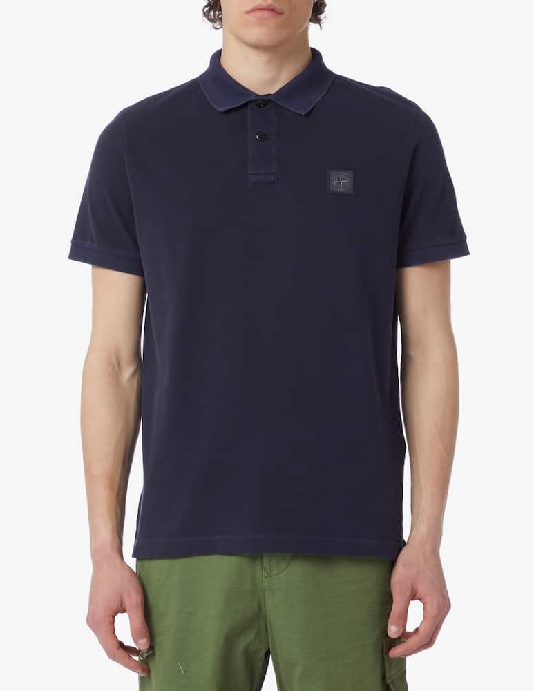 Stone Island Polo con patch lavata - immagine 1 Stone Island Polo con patch lavata - immagine 1