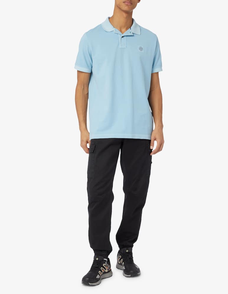 rinascente Stone Island Polo con patch lavata 