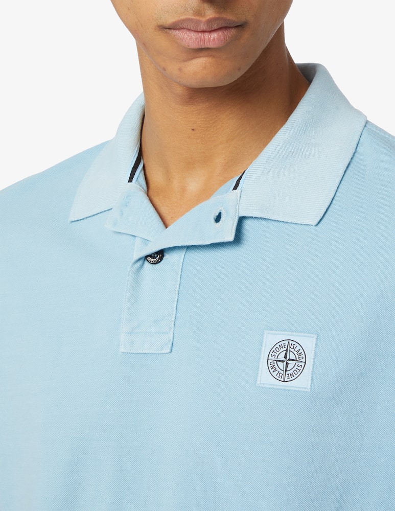 rinascente Stone Island Polo con patch lavata 