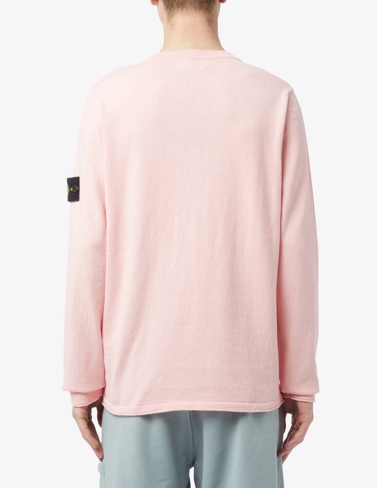 rinascente Stone Island Rustic cotton crewneck jumper Pink 
