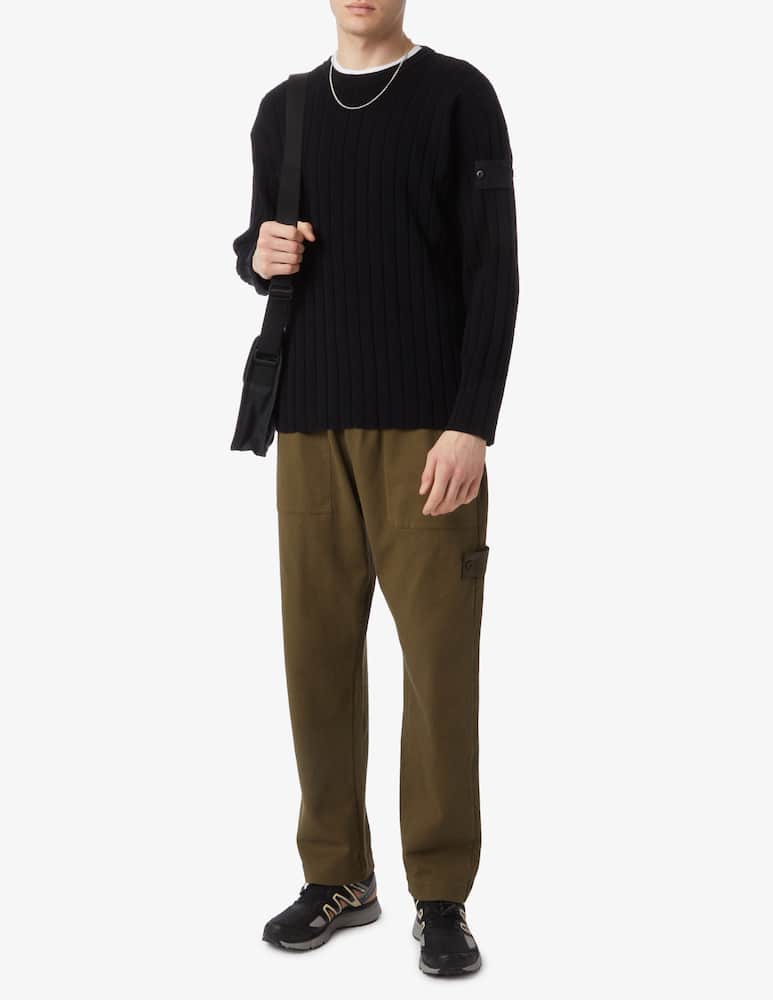 rinascente Stone Island Maglia girocollo ghost a costine 