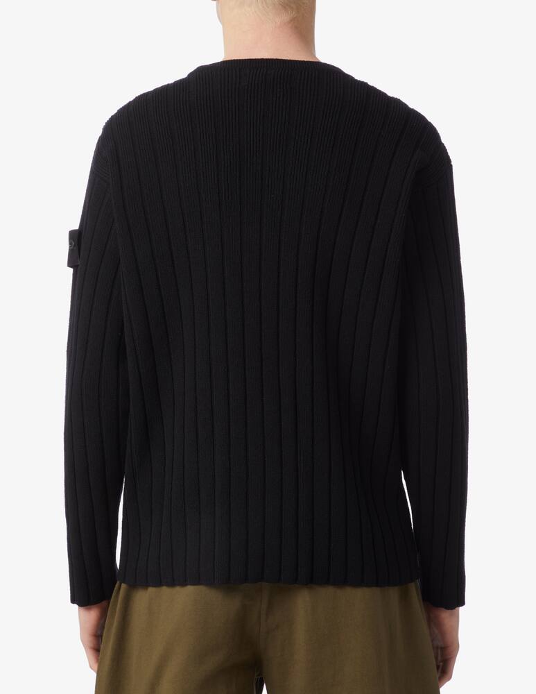 rinascente Stone Island Maglia girocollo ghost a costine 