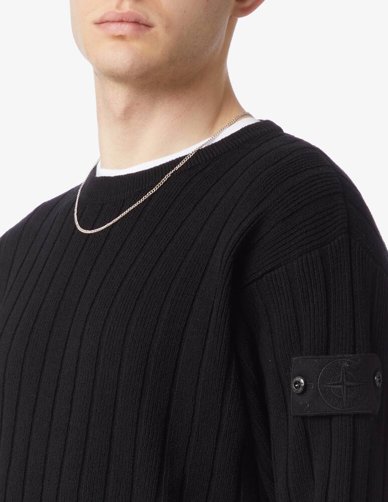 rinascente Stone Island Maglia girocollo ghost a costine 