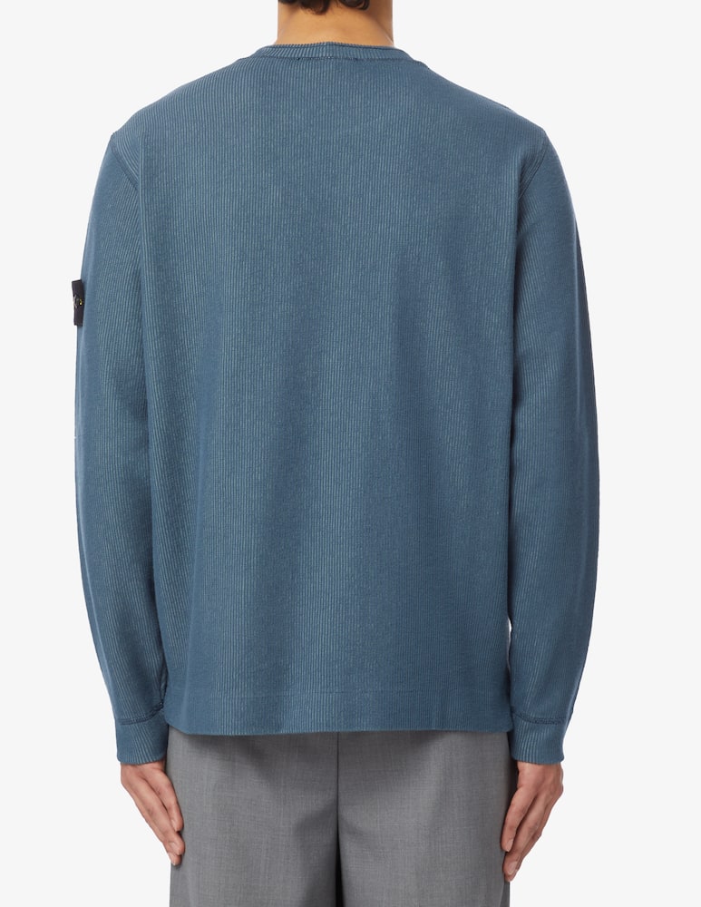 Stone Island Felpa girocollo a costine - immagine 3 Stone Island Felpa girocollo a costine - immagine 3