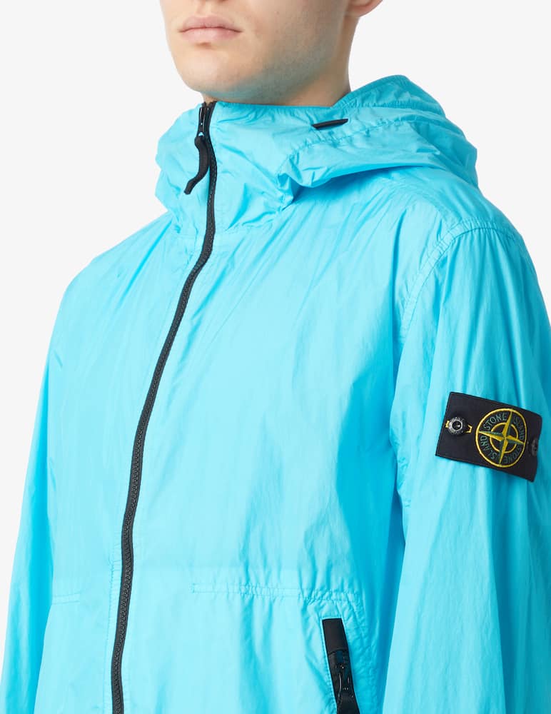 rinascente Stone Island Giacca crinkle con cappuccio 