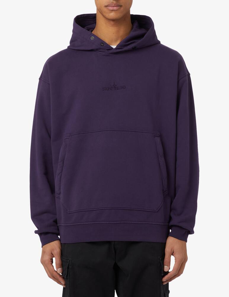 Stone Island Felpa con cappuccio con logo - immagine 1 Stone Island Felpa con cappuccio con logo - immagine 1